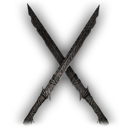 Rusted Wooden-Handle Dual-Blade